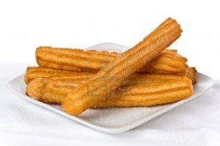 10301271-several-churros-on-small-plate-against-white-background